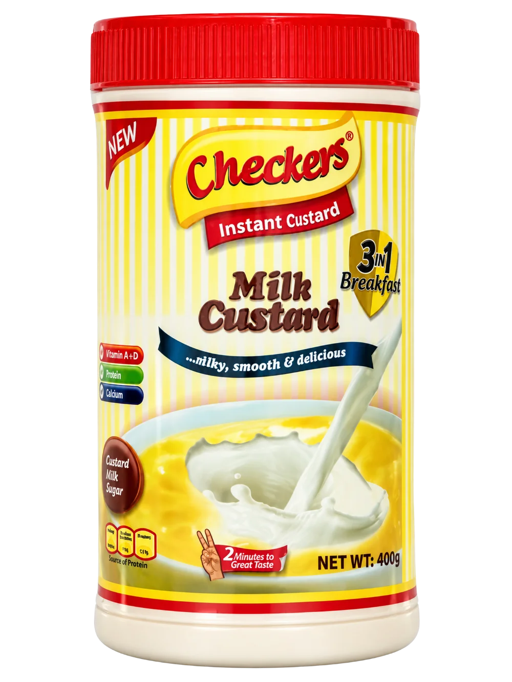 CHECKERS CUSTARD 400G X 6PZ