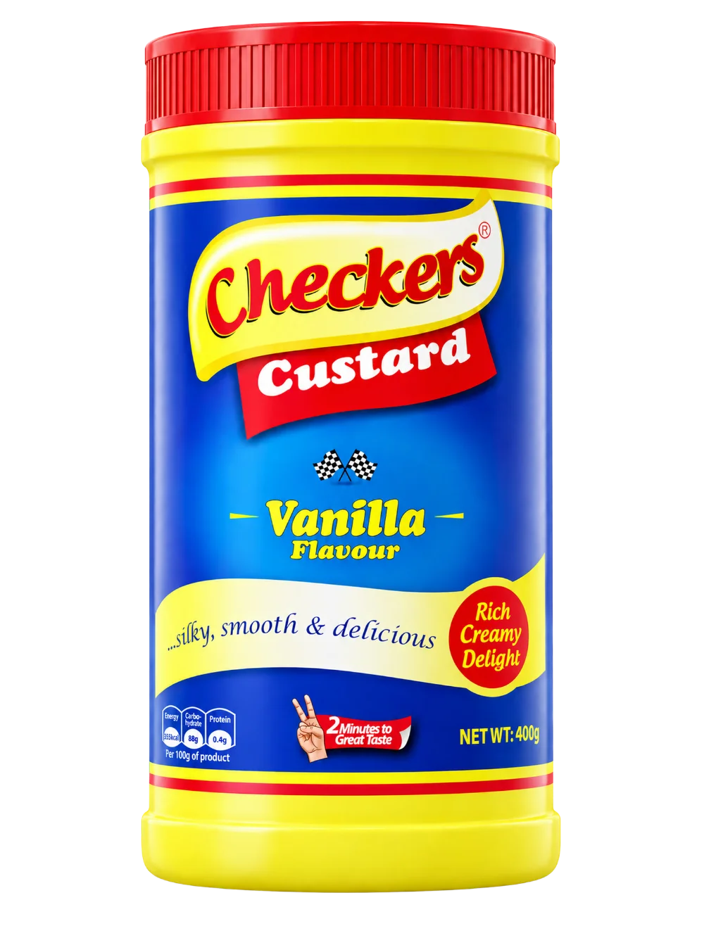 CHECKERS CUSTARD VANILLA 400G X 12PZ